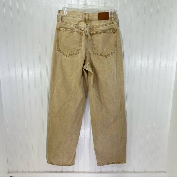 Madewell The Perfect Vintage Wide Leg Jeans Size 27 Tan High Rise Wide Leg Denim - Picture 2 of 14